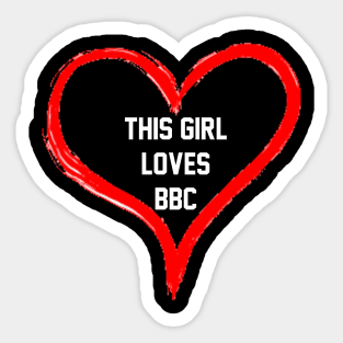 This Girl Loves BBC - Queen Of Spades Sticker